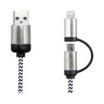 Milano 2n1 Fabric Charge & Data Cable