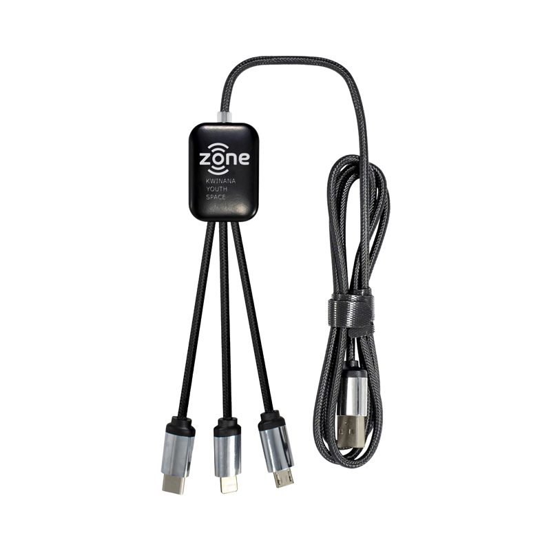Fierra 3n1 Light Up Charge Cable