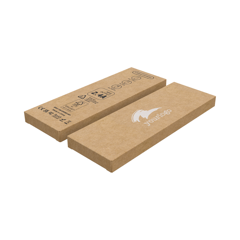 Recycled Kraft Tuck Box with Logo (170 x 58 x 12 mm)